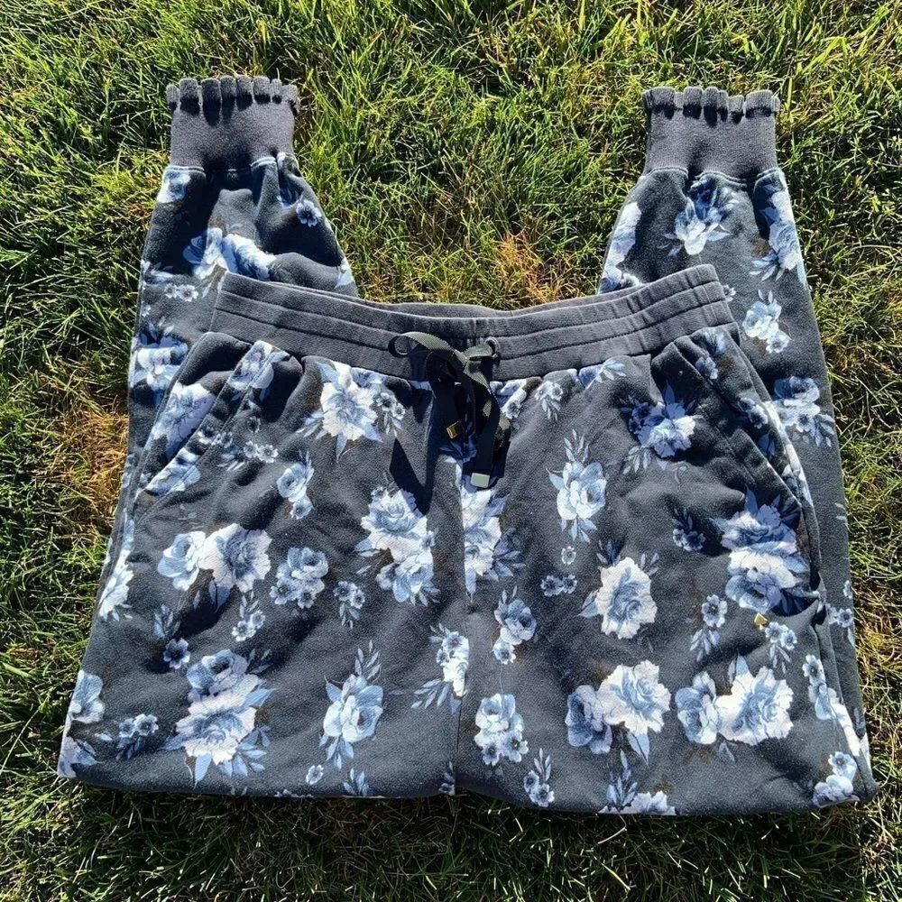 Kate Spade Floral Ruffle Joggers with Pockets